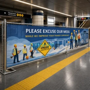 Construction Fence Branding