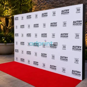 Fabric backdrop produced by AdPrint