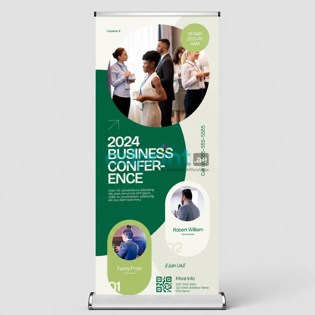 Standard roll-up banner display by AdPrint